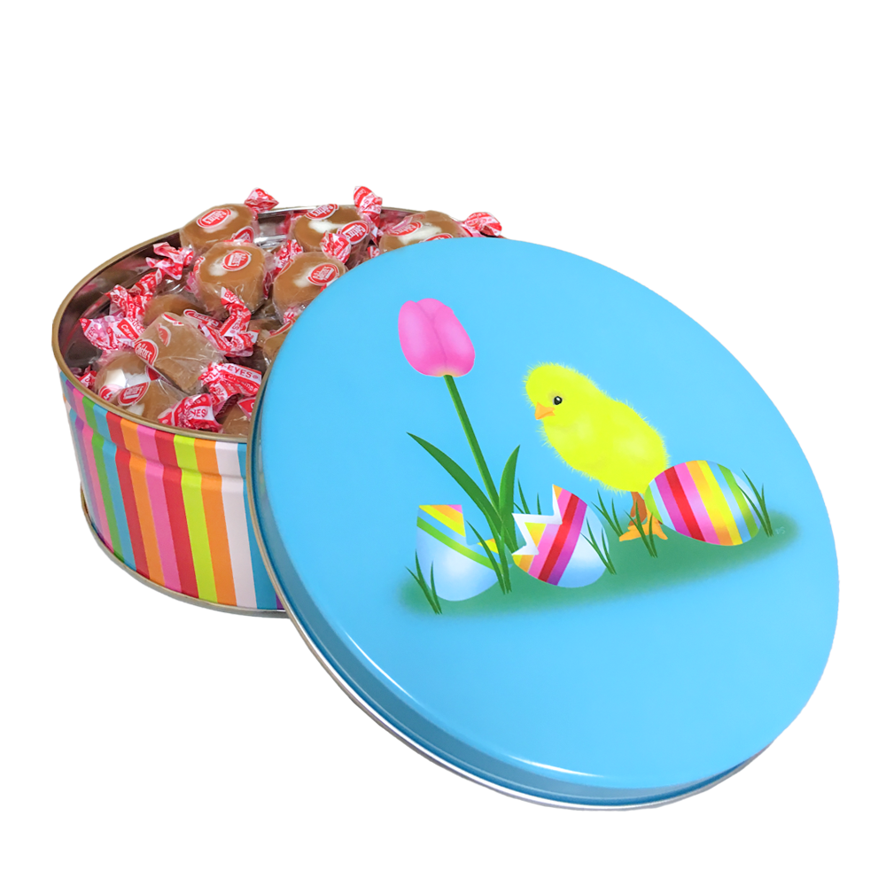 Easter Gifts: Goetze's Caramel Creams Easter Chick Candy Tin