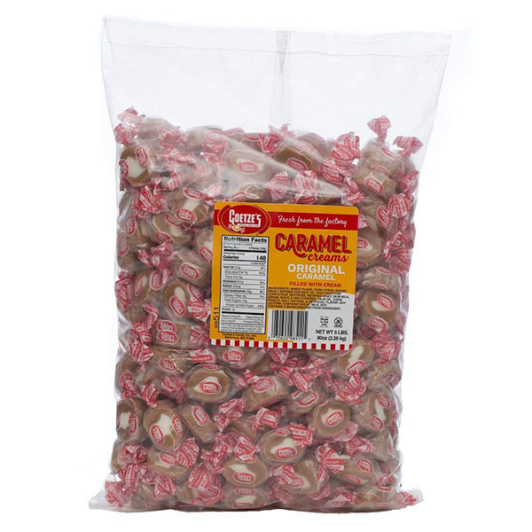 5 lb. ​Caramel Creams bulk bag